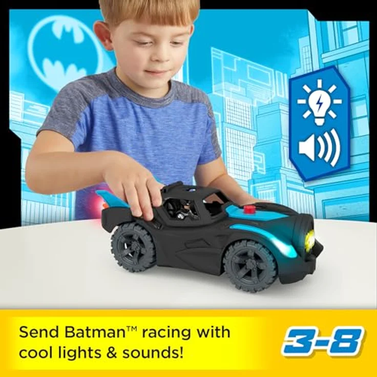Mattel - Imaginext DC Super Friends Lights & Sounds Batmobile - Preisvergleich – Bild 4