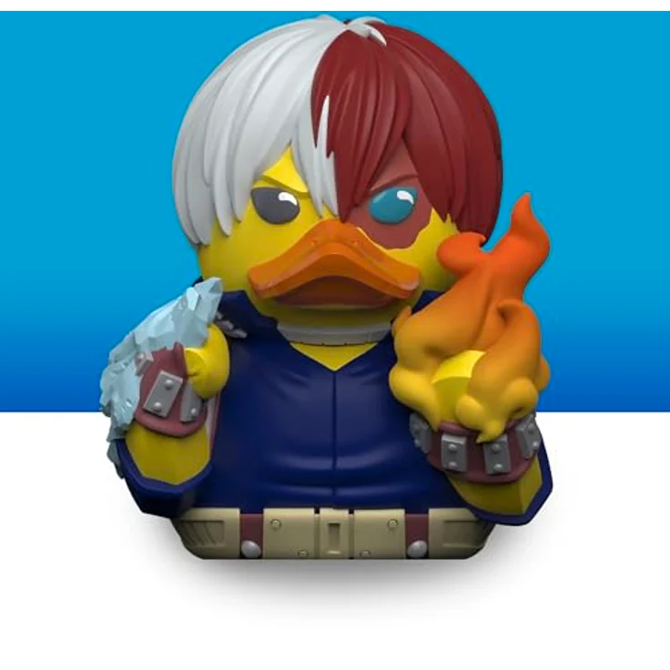 TUBBZ Erstausgabe: My Hero Academia - Shoto Todoroki, Cosplaying-Gummiente Vinylfigur, 9 cm groß, in Verpackung mit MHA-Logo – Bild 4