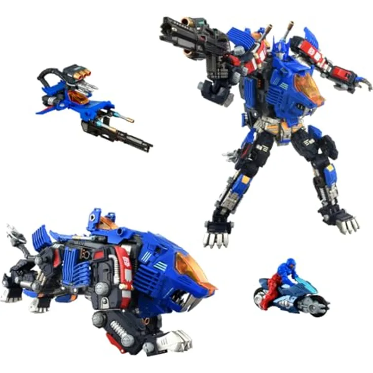 Takara Tomy Transformers Zoids Plastic Model Kit 1/60 Shield-D-Prime, wandelbare Figur mit motorisiertem Maul und leuchtendem Cockpit, 26 cm