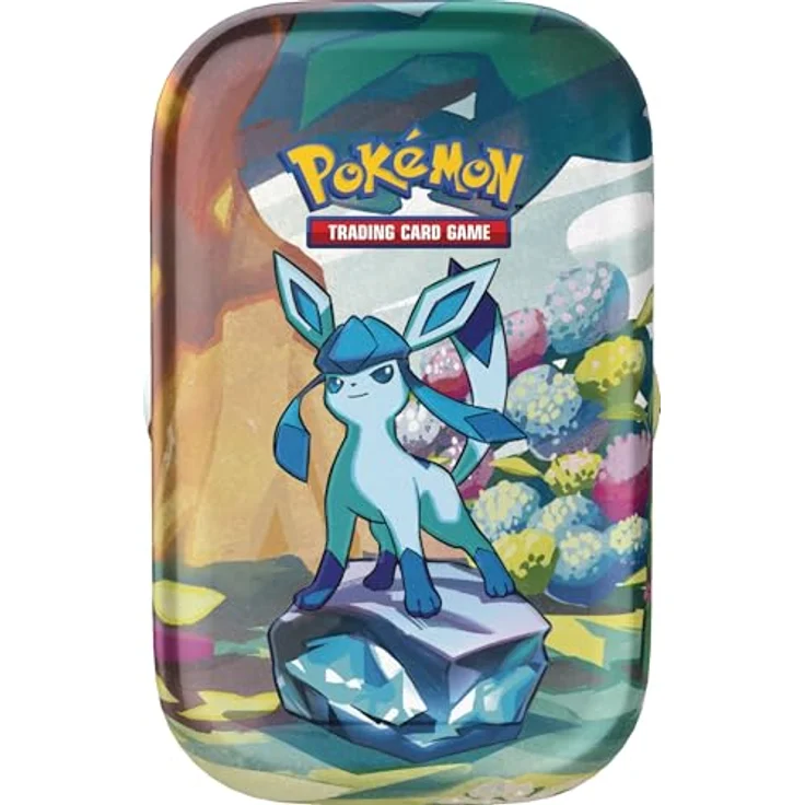 Pokémon Mini-Tin-Box Karmesin & Purpur – Prismatische Entwicklungen: Glaziola, (2 Boosterpacks & 1 Münze) – Bild 2
