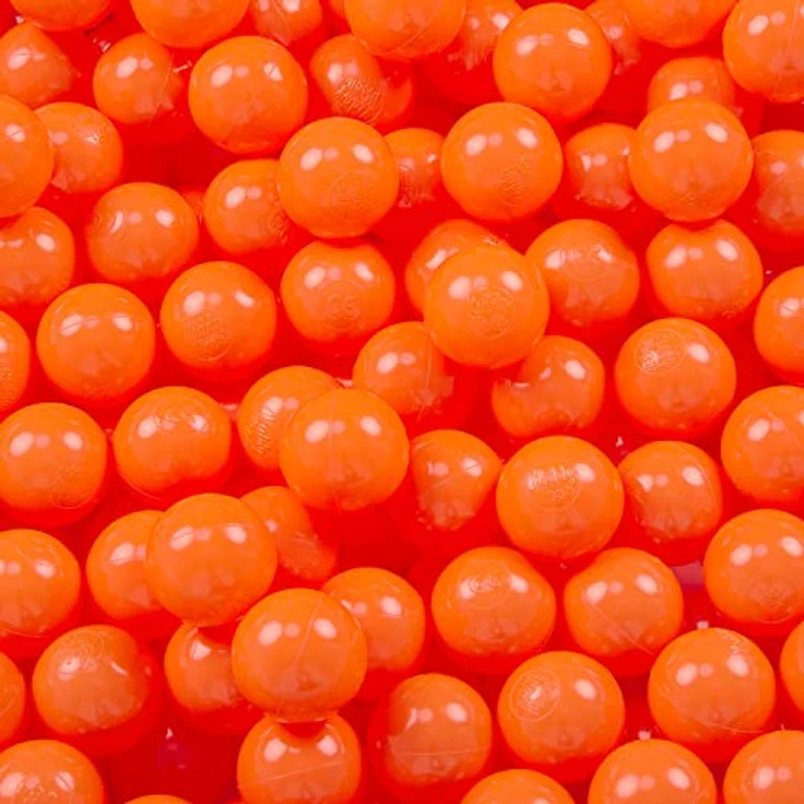 KiddyMoon 1200 ∅ 6Cm Kinder Bälle Für Bällebad Spielbälle Baby Plastikbälle Made In EU, Orange – Bild 3