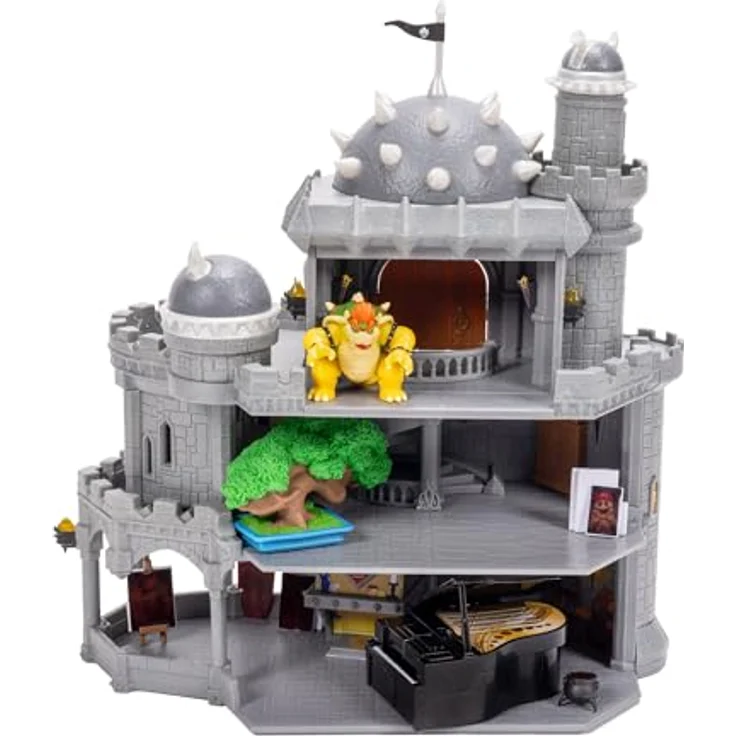 Jakks Pacific Super Mario Galaxy Film Deluxe Spielset, Bowsers Schloss mit 1 Minifigur – Bild 9