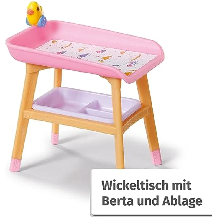 BABY born, Spielset für BABY born Minis, BABY born Minis - Playset Furniture, Möbelset mit Kleiderschrank, Kleiderstange, Stubenwagen, Wickeltisch und 4 Kleidersets, 906163, Zapf Creation – Bild 4