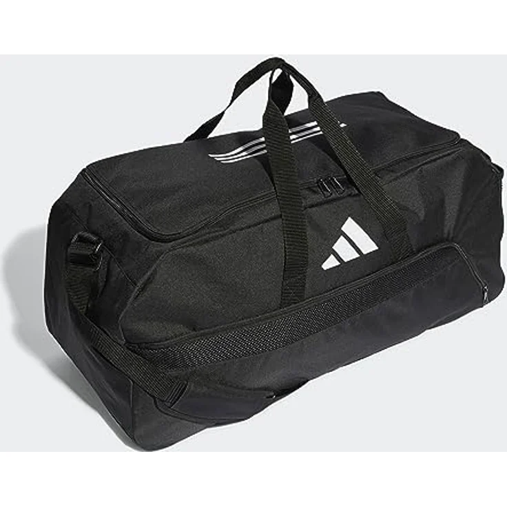 adidas Sportswear Sporttasche TIRO L DUFFLE L BLACK/WHITE, Kindersporttasche mit U-förmigem Reißverschluss und Mesh-Fach – Bild 2