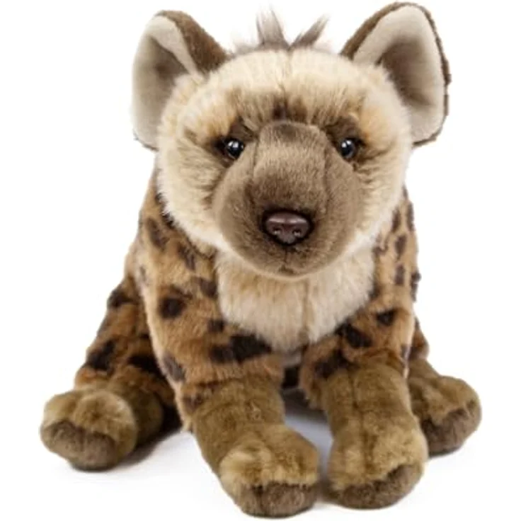 Teddys Rothenburg Kuscheltier Hyäne sitzend braun 27 cm Plüschhyäne Plüschtier aus kuschelweichem Plüsch – Bild 2
