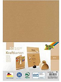 folia 692/4/98 Kraftkarton natur, 230 g/m², DIN A4, 50 Blatt