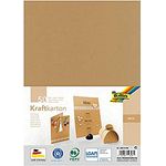 folia 692/4/98 - Kraftkarton natur, 230 g/m², DIN A4, 50 Blatt, zum individuellen Basteln und Gestalten von Grußkarten, Einladungen, Tischkarten, uvm.