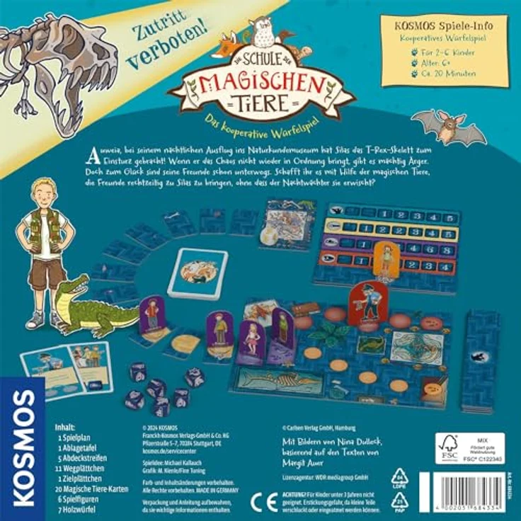 Kosmos Spiel Die Schule der magischen Tiere Zutritt verboten!, Made in Germany, Kooperatives Brettspiel für „Die Schule der magischen Tiere”-Fans, geeignet ab 6 Jahren – Bild 2
