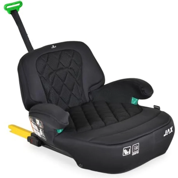 Cangaroo Kindersitzerhöhung Sitzerhöhung Jax i-Size, Gruppe 3 Isofix Top Tether, für Kinder von 125-150cm und bis 36 kg, wählbarer Bezug, waschbar, ergonomisches Design – Bild 3