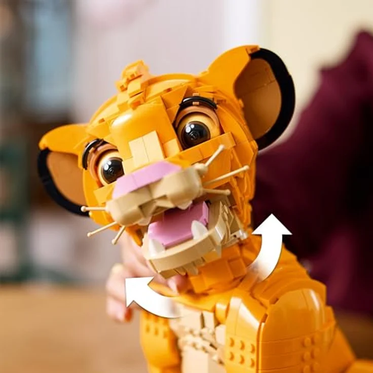 LEGO Disney Simba, der Junge König der Löwen Bauspielzeug - Entspannende Aktivität für Erwachsene, Geschenkidee für Filmfans, 43247 - Preisvergleich – Bild 3