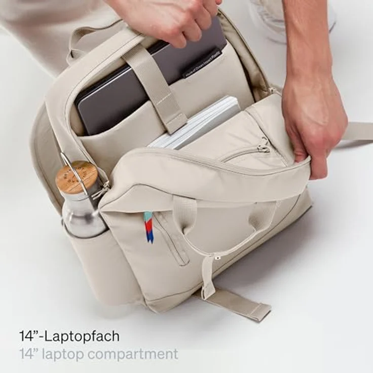 Got Bag DAYPACK 2.0, Wanderrucksack mit 11 l Volumen, ergonomischen Schultergurten und Reißverschlusstasche, schwarz – Bild 4