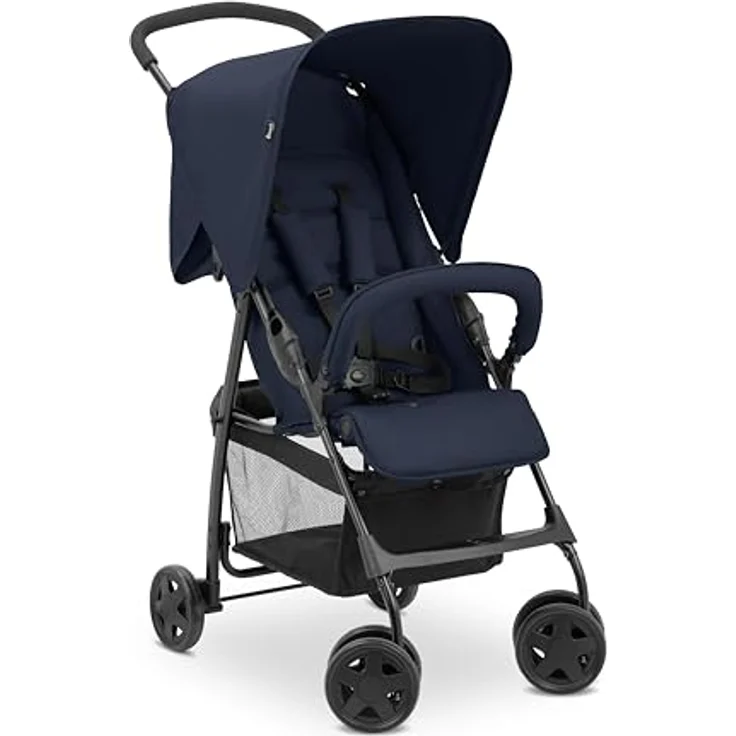 hauck Buggy Sport, Ultra Leicht - nur 5,9 kg, Klein Zusammenklappbar, Reisebuggy mit Liegefunktion, Extra Großer Korb bis 3 kg (Dark Blue) – Bild 1