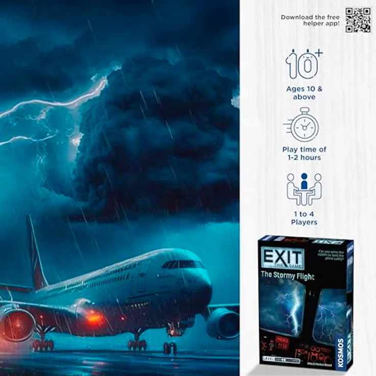 Thames & Kosmos EXIT: Der Flug im Sturm, 1-4 Spieler, ab 10 Jahren, Escape Room-Spiel – Bild 3