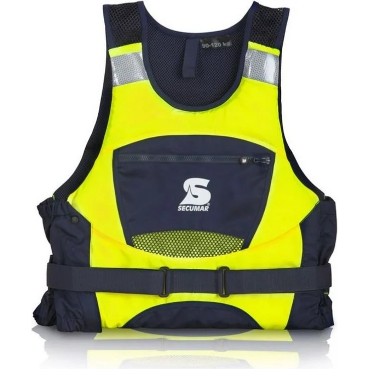SECUMAR Schwimmweste, Hochwertige Rettungsweste für anspruchsvolle Jollen- und Regattasegler, neongelb