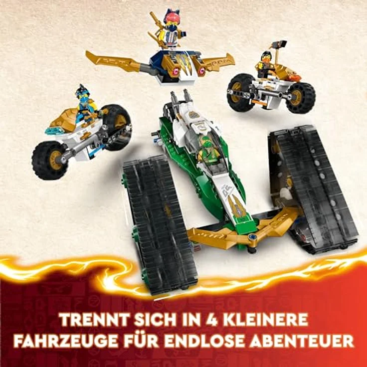LEGO® Konstruktionsspielsteine Kombi-Raupe des Ninja-Teams (71820), LEGO Ninjago, (576 St), Made in Europe – Bild 3
