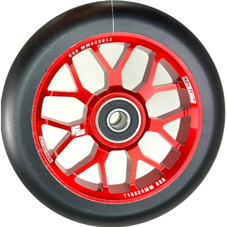 Fantic26 Spy7 Stunt-Scooter Rolle 110mm Abec11 Rot – Bild 1