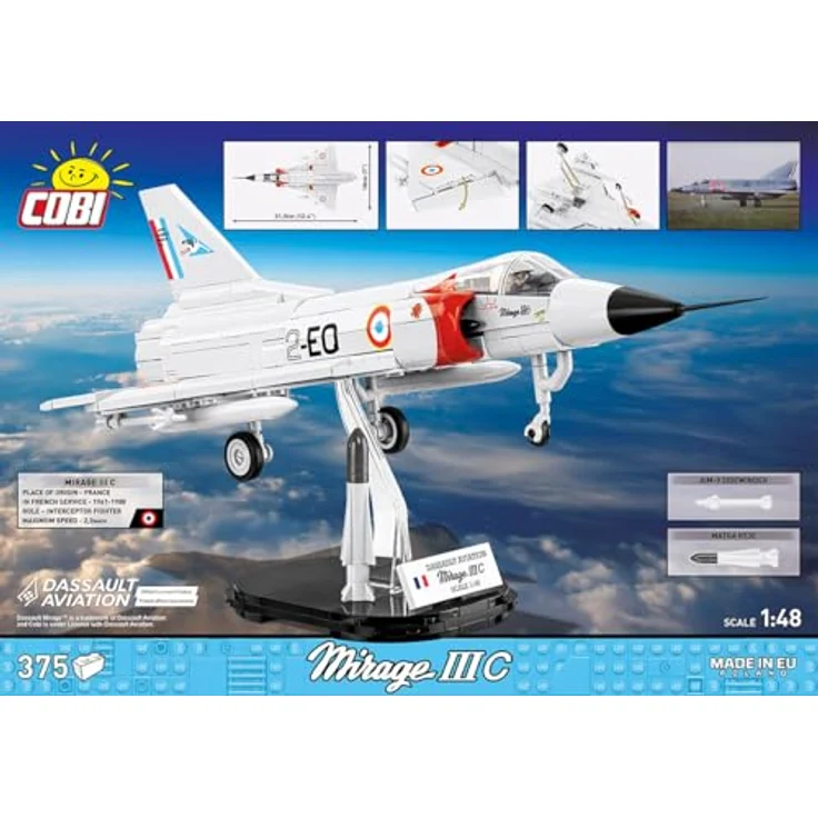 COBI Mirage III C, Modellflugzeug aus Bausteinen, made in EU – Bild 2