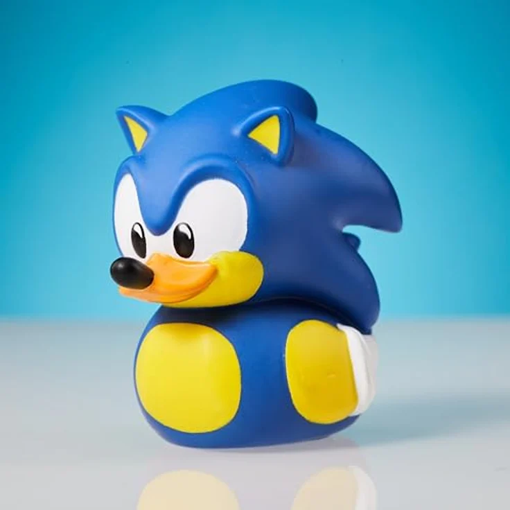 TUBBZ Mini Sonic The Hedgehog, Sammelbare Vinyl-Gummiente in Blau, ca. 5cm hoch, offiziell lizenziertes Sonic Merchandise – Bild 3
