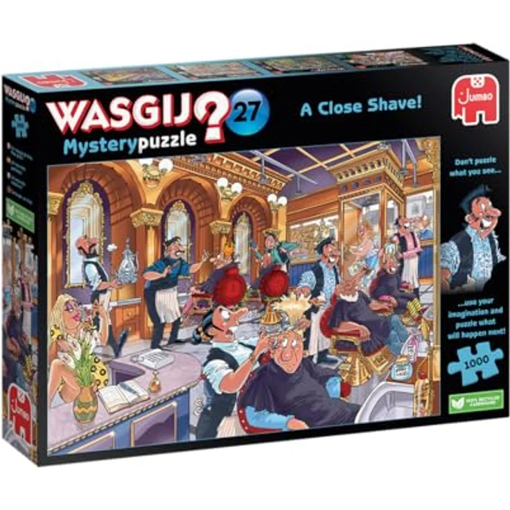 Wasgij Mystery 27 - Flamme In Der Pfanne!, 1000 Teile Puzzle für Erwachsene, umweltfreundlicher Karton – Bild 1
