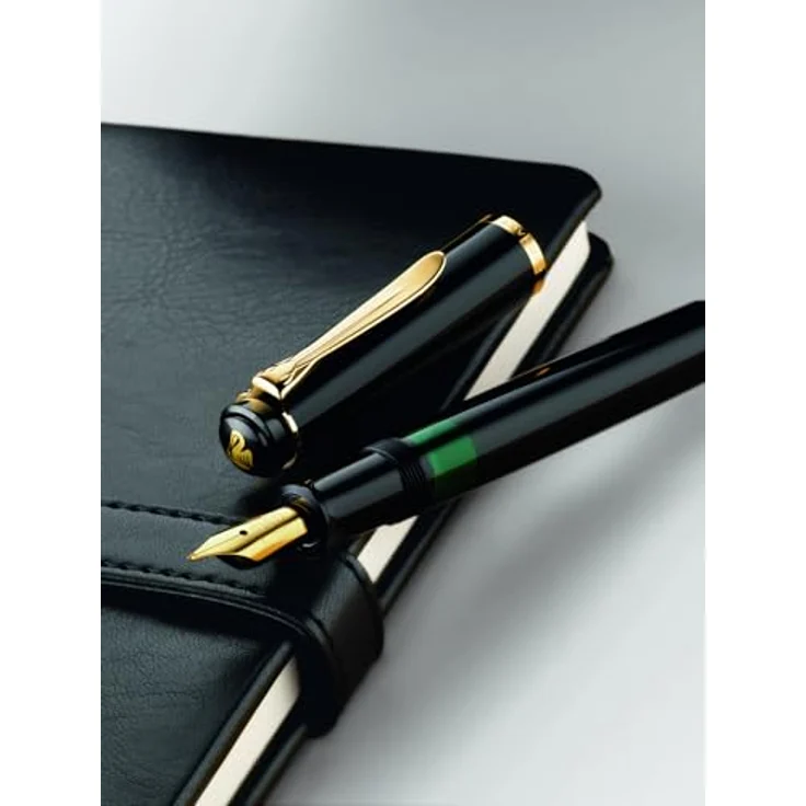 Pelikan Füllfederhalter Tradition M200, Edelstahlfeder, schwarz – Bild 4