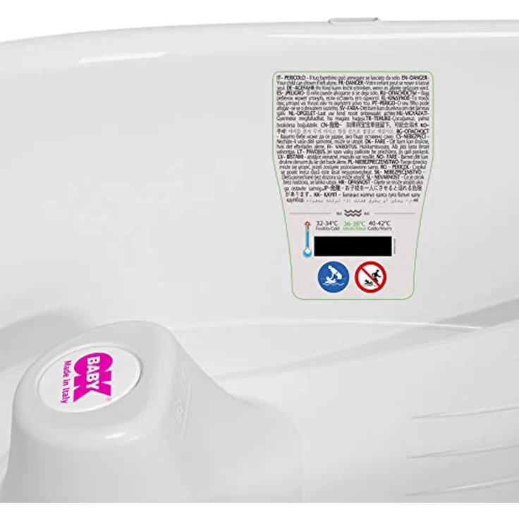 OKBABY Onda - ergonomisch geformte Baby-Badewanne - für Babys von 0 bis 12 Monaten - Weiss, 38236888, 1 Stück (1er Pack) – Bild 4
