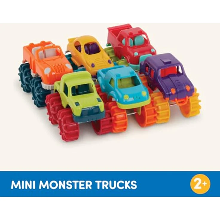 Battat Mini Monster Trucks – Set mit 6 Mini Trucks mit Aufbewahrungstasche für Kinder ab 2 Jahren – Bild 7