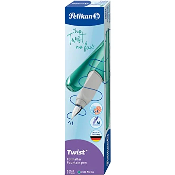 Pelikan Füller Twist Cold Alaska M für Rechts-& Linkshänder – Bild 3