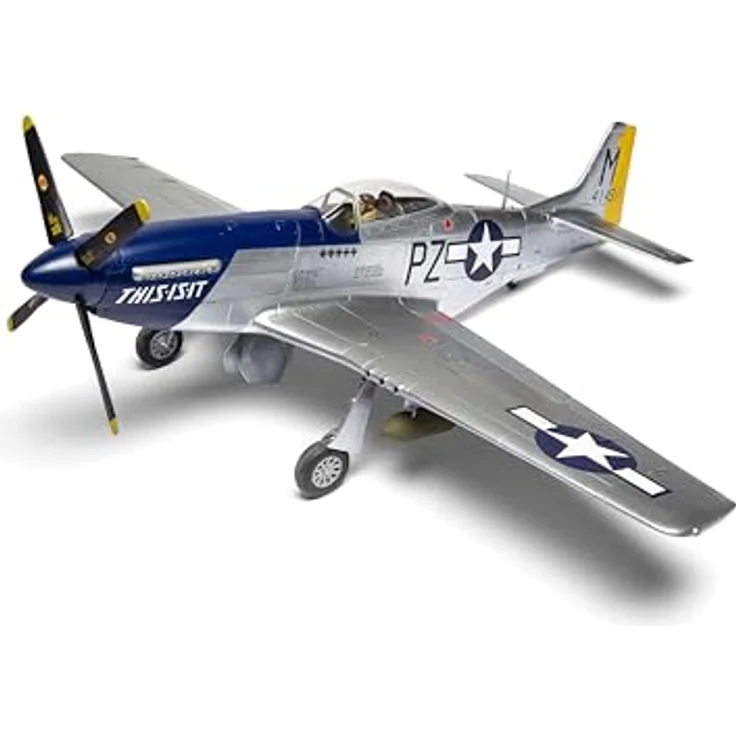 Airfix 1/24 North American P-51D Mustang, Plastikmodellbausatz für Modellflugzeuge – Bild 3