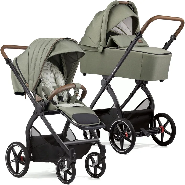 Gesslein FX4 Swing 2in1 Kinderwagen-Set inkl. Babywanne Panorama Lyx, leichtes Design mit XXL-Zubehör und innovativer Federung