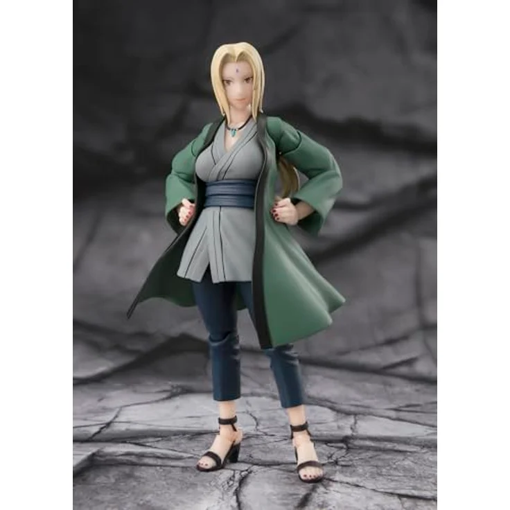 Bandai Tamashii Nations S.H.Figuarts Tsunade, detailreiche Actionfigur aus Naruto, 14 cm, inkl. Zubehör – Bild 2