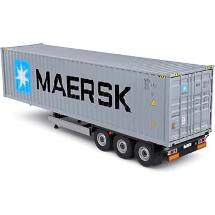 Solido 1:24 Container Anhänger, grau, Die-cast mit Kunststoffsockel, perfekt als Geschenk – Bild 5