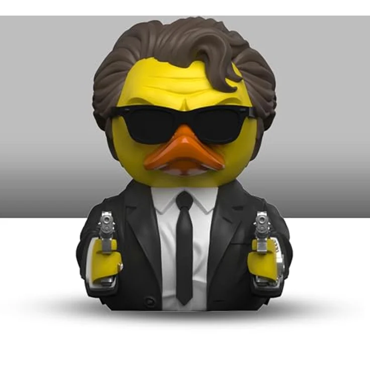 TUBBZ First Edition: Reservoir Dogs - Mr. White, Cosplaying-Gummiente Vinylfigur, 9 cm groß, in stapelbarer Badewannen-Vitrine – Bild 3