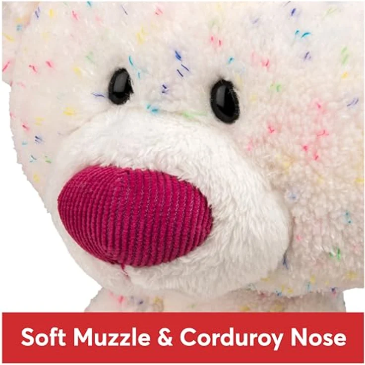 GUND Zahnstocher-Konfetti Teddybär Stofftier ab 1 Jahren Regenbogen 38,1 cm - Kuscheltier mit buntem Punktemuster und Tag-Along-Körper – Bild 5