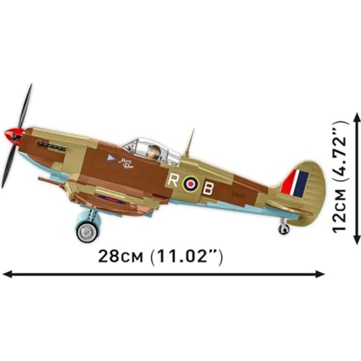COBI Supermarine Spitfire Mk. IXe, Modellflugzeug aus EU-Bausteinen – Bild 5
