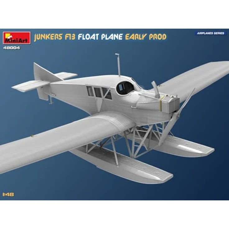 MiniArt 48004, 1:48 Junkers F13 Wasserflugzeug, detaillierter Plastik Modellbausatz zum Zusammenbauen – Bild 4