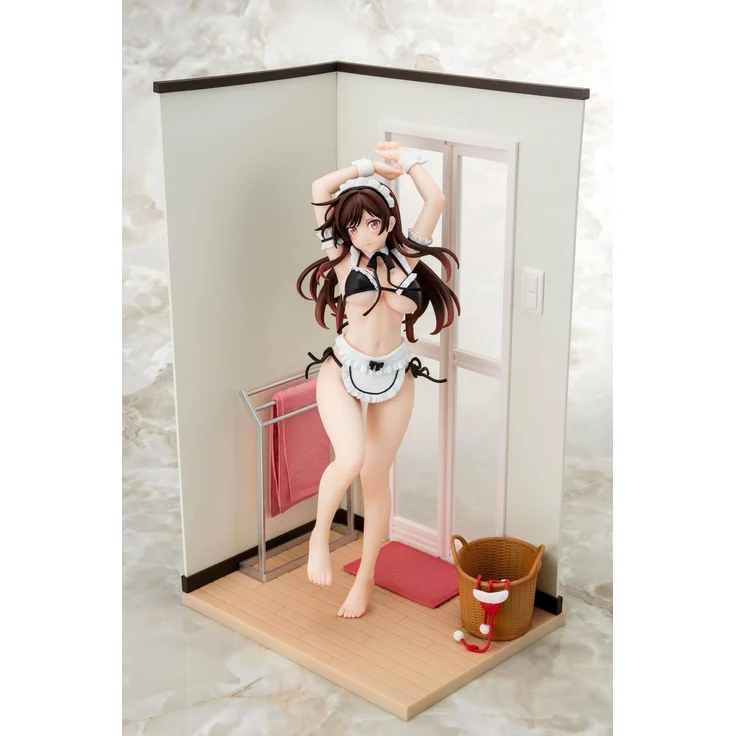 Hakoiri Musume Inc. Rent-A-Girlfriend PVC Statue 1/6 Chizuru Mizuhara, Maid Bikini, 30 cm, detailreiche Sammelfigur mit Base
