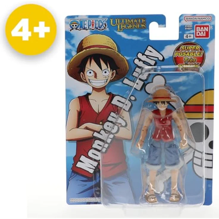 BANDAI Ultimate Legends One Piece Actionfigur 12 cm, Gelenkige Monkey D. Luffy Figur für Kinder ab 4 Jahren - Offizielle Lizenz - VE91031 – Bild 7