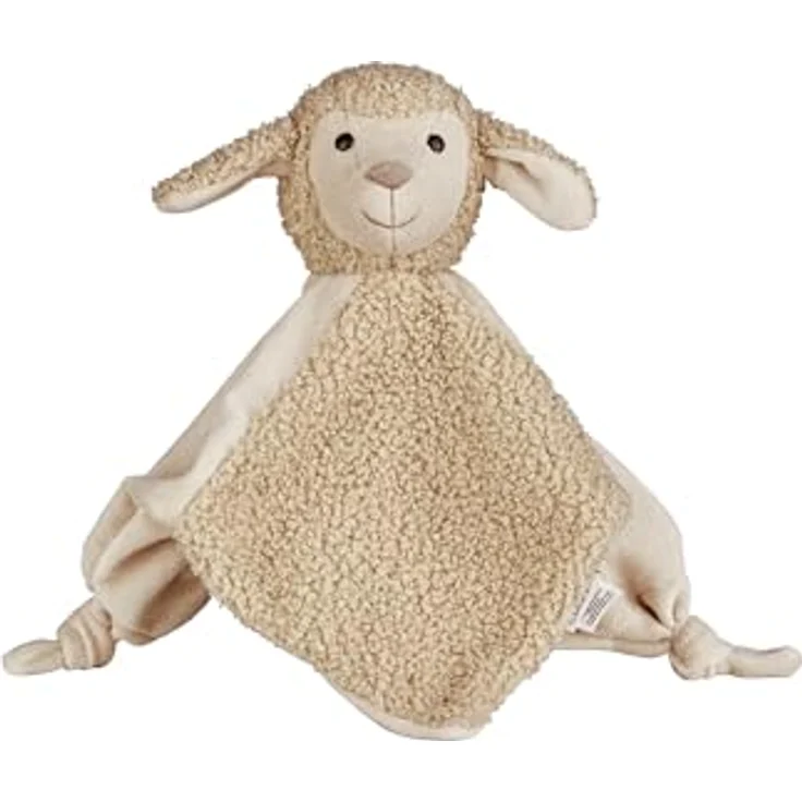 Sterntaler Schmusetuch M Schaf Flocke, weiches Boucle und Boa, Sicherheitsgeprüft, sandfarben – Bild 1