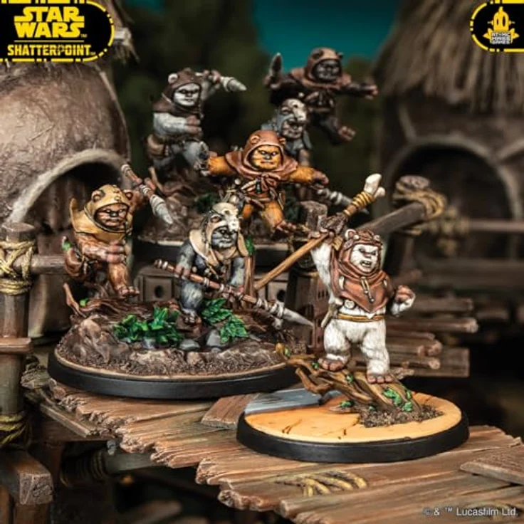 Atomic Mass Games Star Wars Shatterpoint - Squad-Pack "Ee Chee Wa Maa!" mit Ewoks, Skirmish-Miniaturenspiel (Deutsch) – Bild 5
