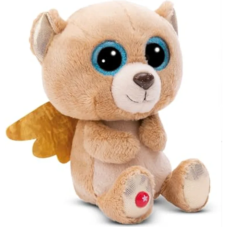 NICI Kuscheltier GLUBSCHIS Bär Glowy Bombo 15cm braun - Weiches Plüsch, Glücksbringer für Kinder & Erwachsene, tolle Geschenkidee