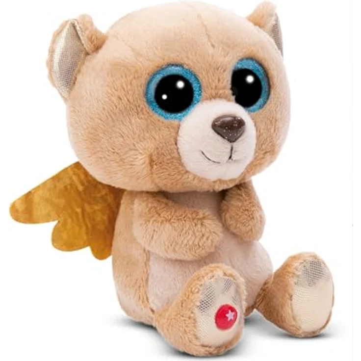 NICI Kuscheltier GLUBSCHIS Bär Glowy Bombo 15cm braun - Weiches Plüsch, Glücksbringer für Kinder & Erwachsene, tolle Geschenkidee – Bild 1