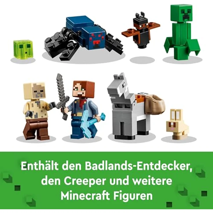LEGO® Konstruktionsspielsteine Die Mine in den Badlands (21263), LEGO Minecraft, (538 St), Made in Europe – Bild 7