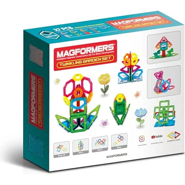MAGFORMERS Twinkling Garden Set, Magnetisches Konstruktionsspielzeug – Bild 3