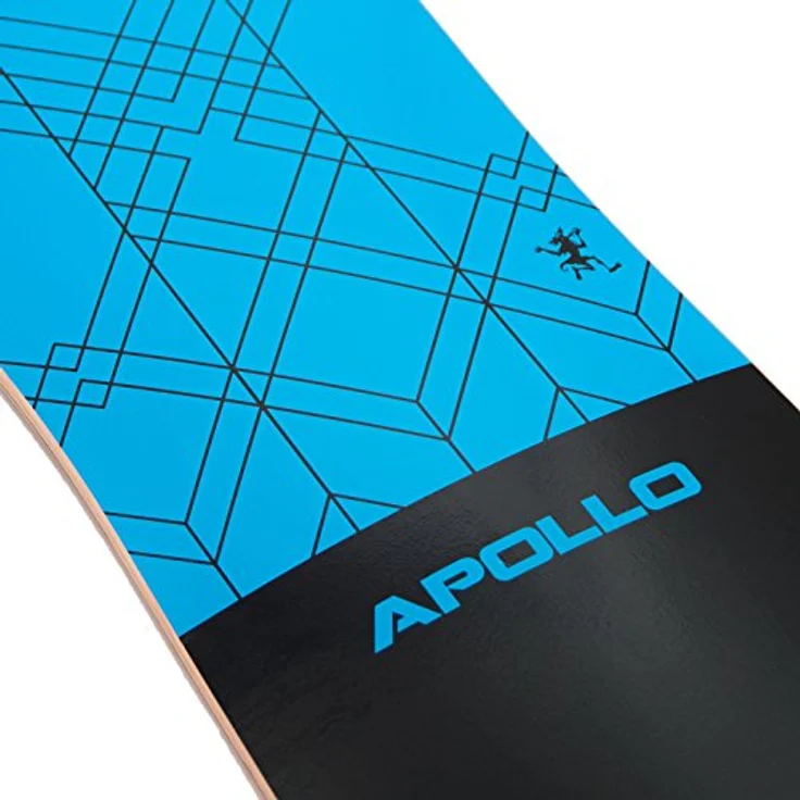 Apollo Longboard Kiribati Special Edition Komplettboard mit High Speed ABEC Kugellagern, inkl. Skate T-Tool, Drop Through Freeride Skaten Cruiser Boards, blau – Bild 4