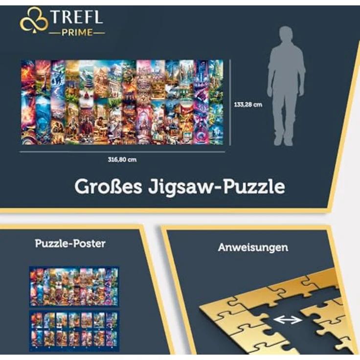Trefl Prime - Puzzle UFT, Earth Chronicles: from The Creation to The Future - 21000 Elemente, Riesengroßes Puzzle, FSC-zertifiziert, für Erwachsene und Kinder ab 12 Jahren – Bild 4