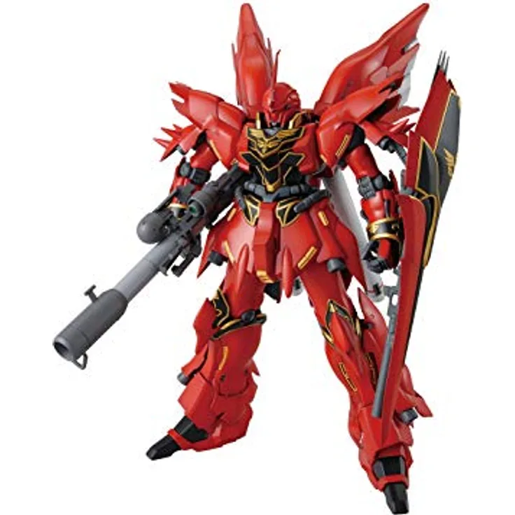 Bandai MG 1/100 MSN-06S SINANJU, detailgetreue Sammelfigur in rot - BANDAI SPIRITS