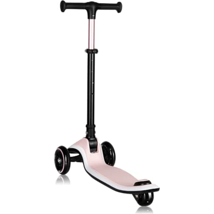 Lionelo MEY Kinder-Balance-Roller, dreirädriger Scooter mit Höhenverstellung, rutschfestem beleuchtetem Trittbrett, LED-Rädern und Korb, für Kinder ab 3 Jahren bis 50 kg – Bild 5