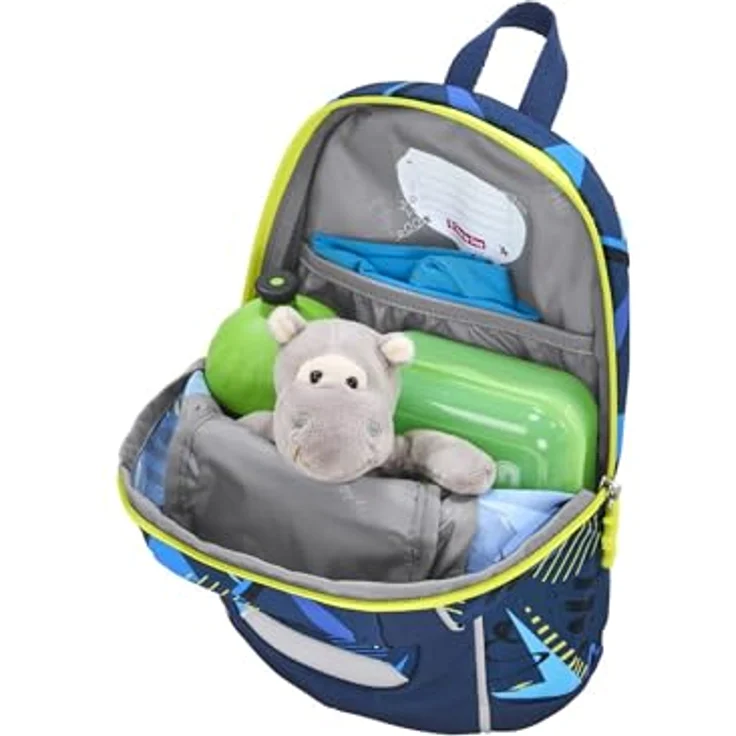 Step by Step Rucksack-Set KIGA Mini „Bagger Bobby“, blau-gelb, ergonomischer Rucksack mit höhenverstellbaren Brustgurt für Jungen 6l, ab 12 M+ – Bild 3
