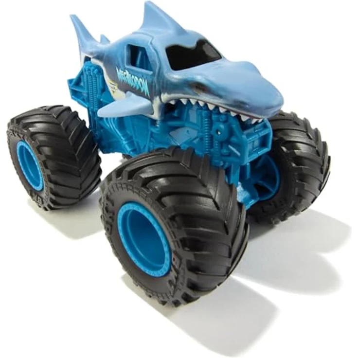 Monster Jam Megalodon Smash & Bash, Die-Cast Monster Truck im Maßstab 1:64 mit Crash & Reset Action, Kinderfreundlich – Bild 2