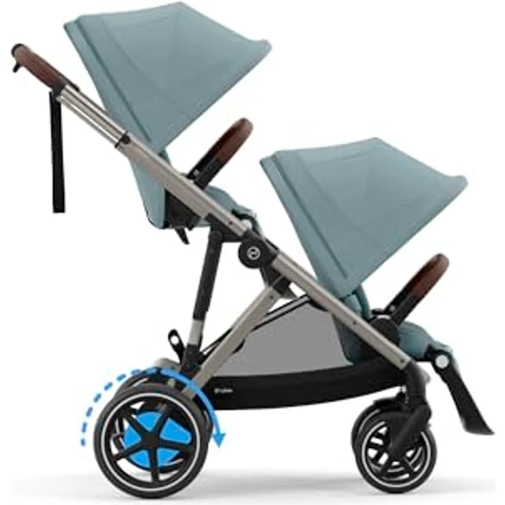Cybex eGazelle S, Kinderwagen mit E-Antrieb, Wiegefunktion und großer Traglast, schwarz – Bild 9